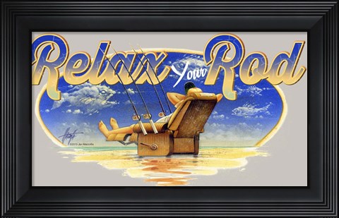 Framed Relax Rod Print