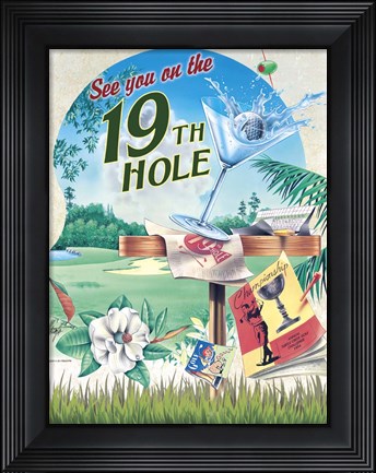Framed 19th Hole Print