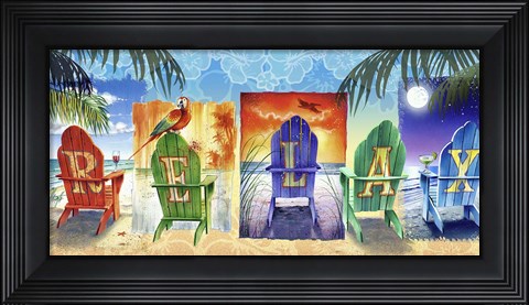 Framed Relax Chairs 5 Print