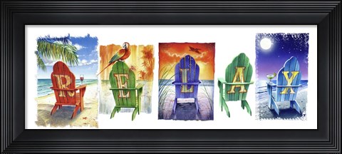 Framed Relax Chairs 5 II Print