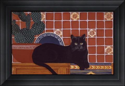 Framed Russian Blue Print