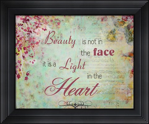 Framed Light in the heart Print