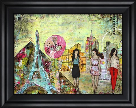 Framed 3 Ladies Print