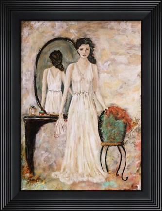 Framed Woman Within Print