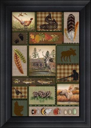Framed Wilderness Lodge-G-1 Print