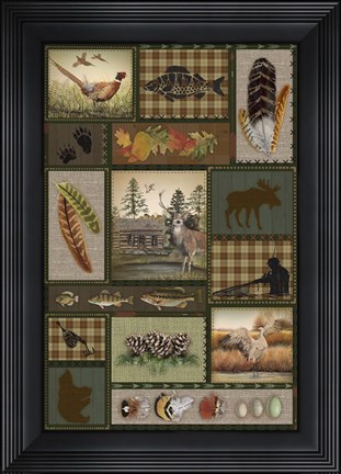 Framed Wilderness Lodge-G Print