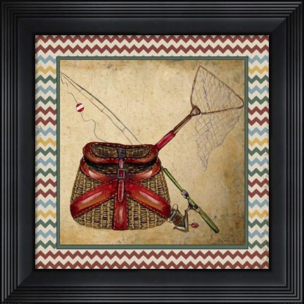 Framed Wilderness Lodge-Q4-B Print