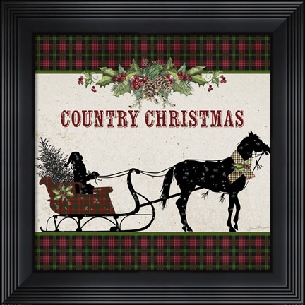 Framed Country Christmas 2 Print