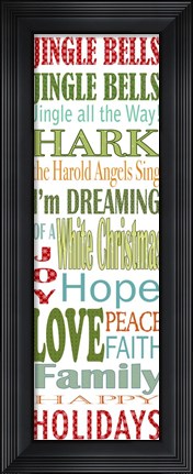 Framed Jingle Bells Print