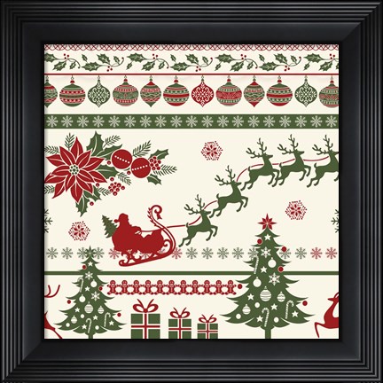 Framed Christmas Folklore-B Print