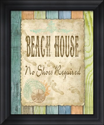 Framed Beach House Print