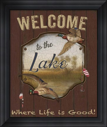 Framed Wilderness Lodge-C Print