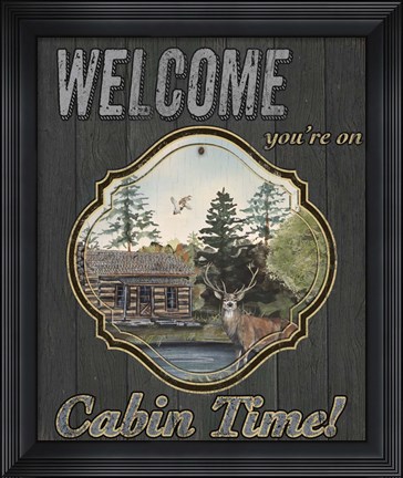 Framed Wilderness Lodge-E Print