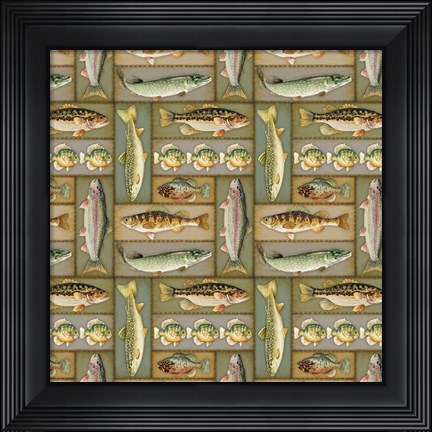 Framed Wilderness Lodge-N Print