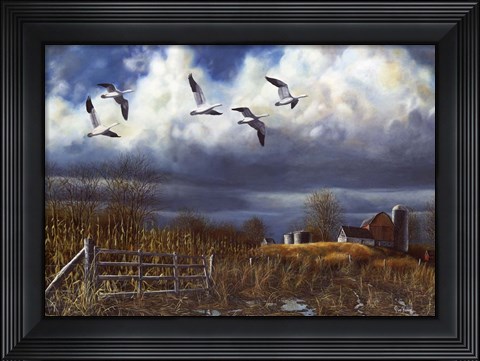Framed Autumn Snows Print