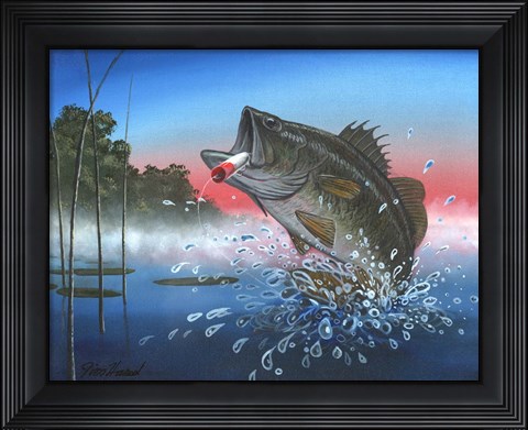 Framed Breaking The Surface Print