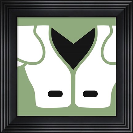 Framed Football Close-ups - Shoulder Pads Print