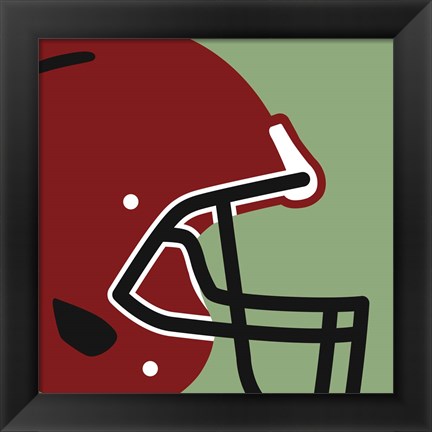 Framed Football Close-ups - Helmet Print