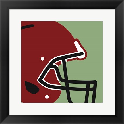 Framed Football Close-ups - Helmet Print