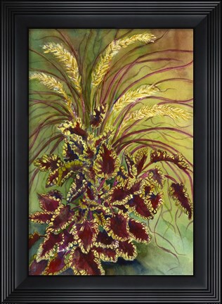 Framed Coleus and Grasses Print