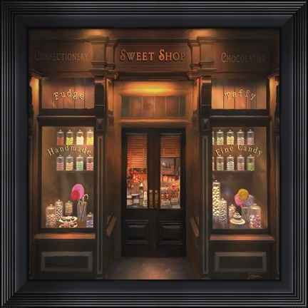 Framed Sweet Shop Print