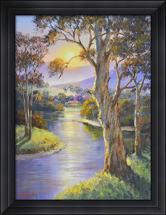 Framed Barrington Sunset Print