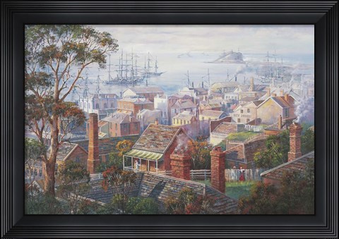 Framed Harbourside Mosaic Print