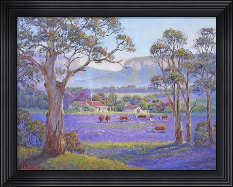 Framed Purple Paddock Print