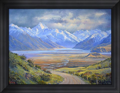 Framed Road into Erehwon N.Z. Print