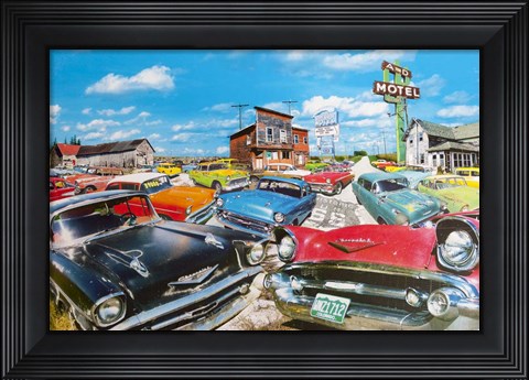 Framed Tri Five Print