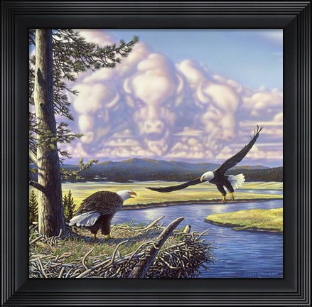Framed Return To The Plains Print