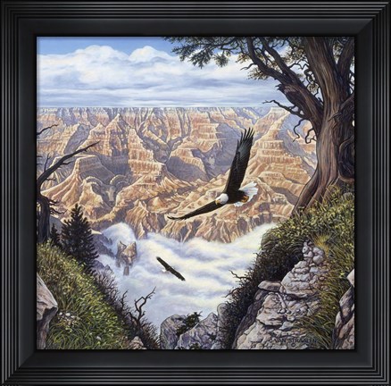 Framed Guardians Of The Canyon Print