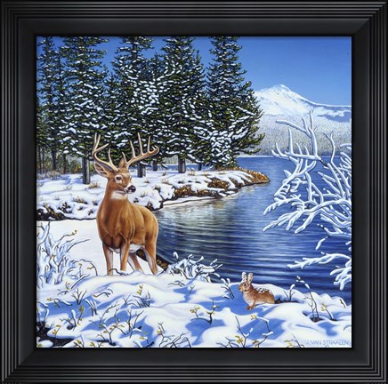 Framed Forest Edge Print