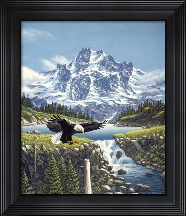 Framed Eagle Mountain Print