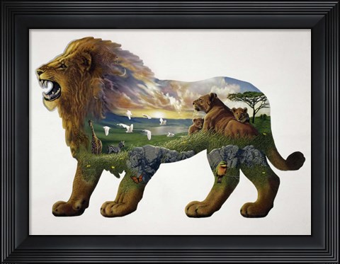 Framed Lion King Print