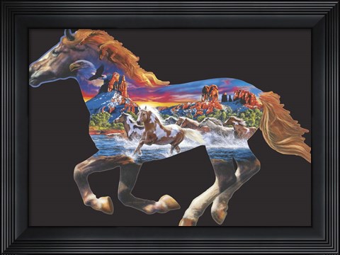 Framed Horse Print
