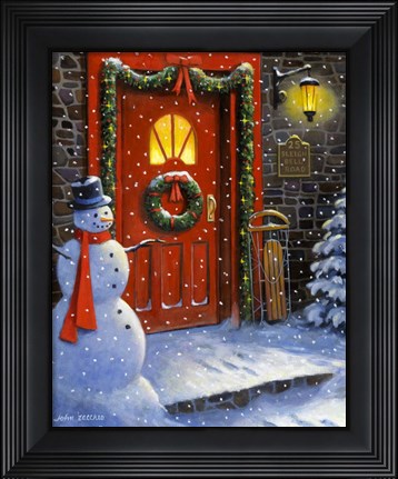 Framed 25 Sleigh Bell Road Print