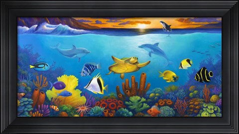 Framed Underwater Color Print