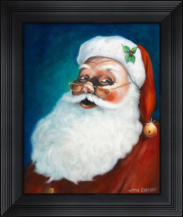 Framed Santa Print
