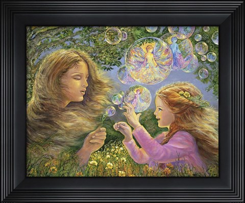 Framed Buttercups And Bubbles Print