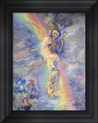 Framed Iris, Keeper Of The Rainbow Print