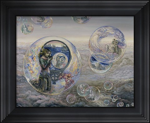 Framed Magical Mirror Bubbles Print