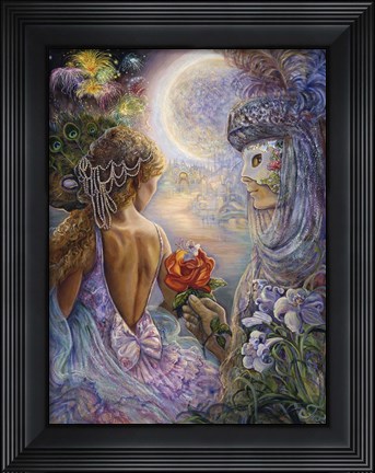 Framed Masque Of Love Print