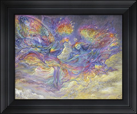 Framed Rainbow Fairies Print