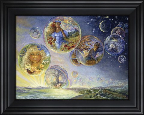 Framed Seasons Of Life - Bubbles Print