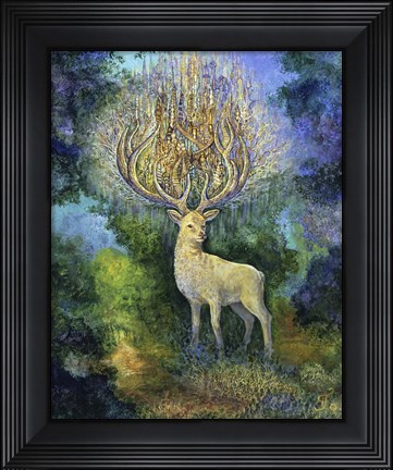 Framed White Hart Print