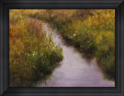 Framed Misted Brook Print