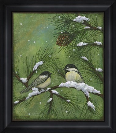 Framed Chickadee Print