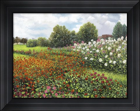 Framed Fleurs du jardin Print