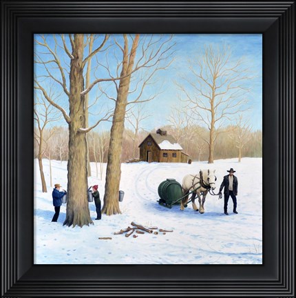 Framed Saps running Print